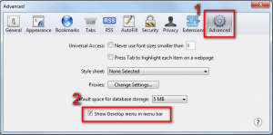 Screen Safari cookie info step 1 - 2