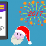 illustration of the new year animation bar plugin for WordPress