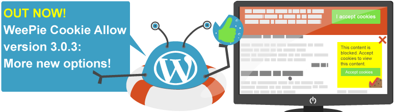 easy full cookie consent plugin for WordPress with more options
