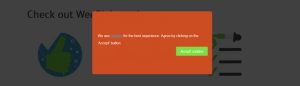 cookie wall with automatic cookie blocking for WordPress